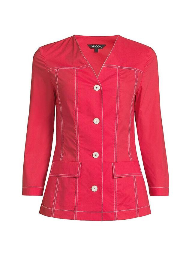 Womens Modern Contrast Stitch Jacket Product Image