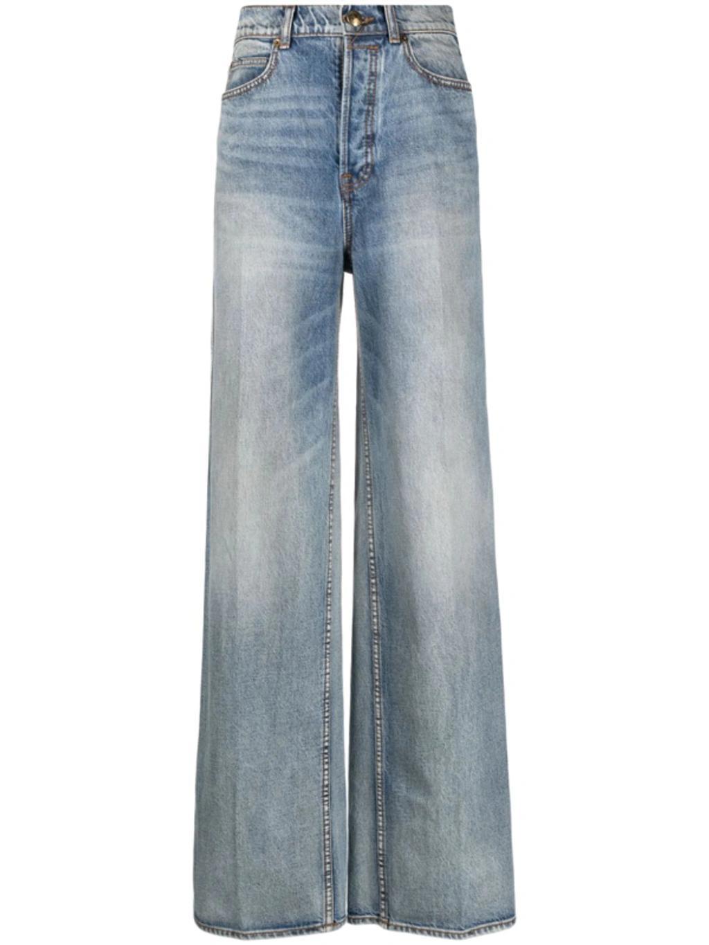 Jeans Wide Leg In Grey product image