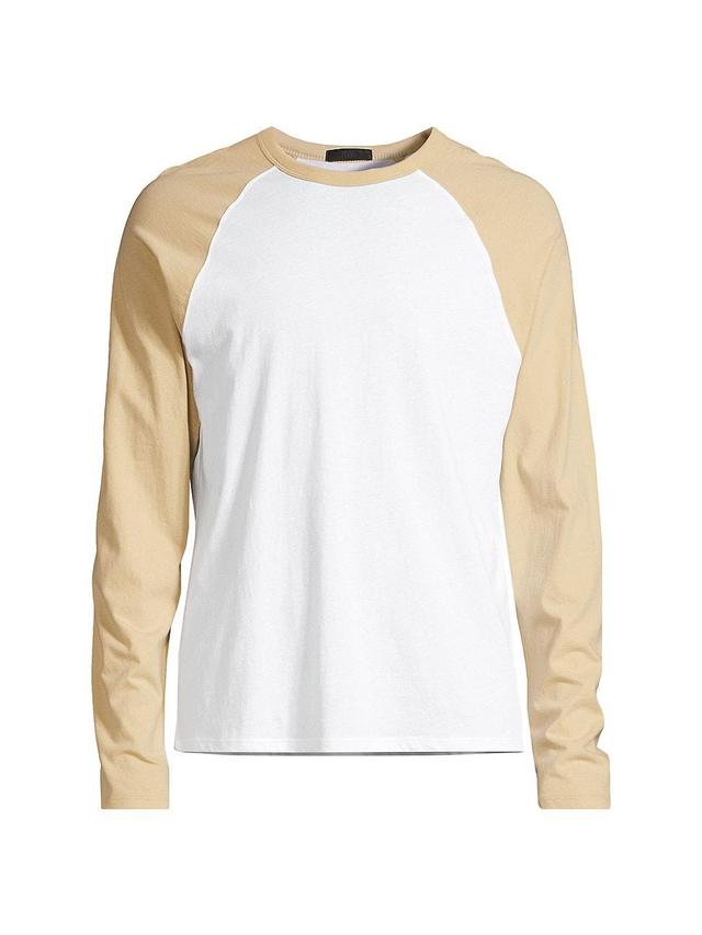 Mens Cotton Long-Sleeve Baseball T-Shirt Product Image