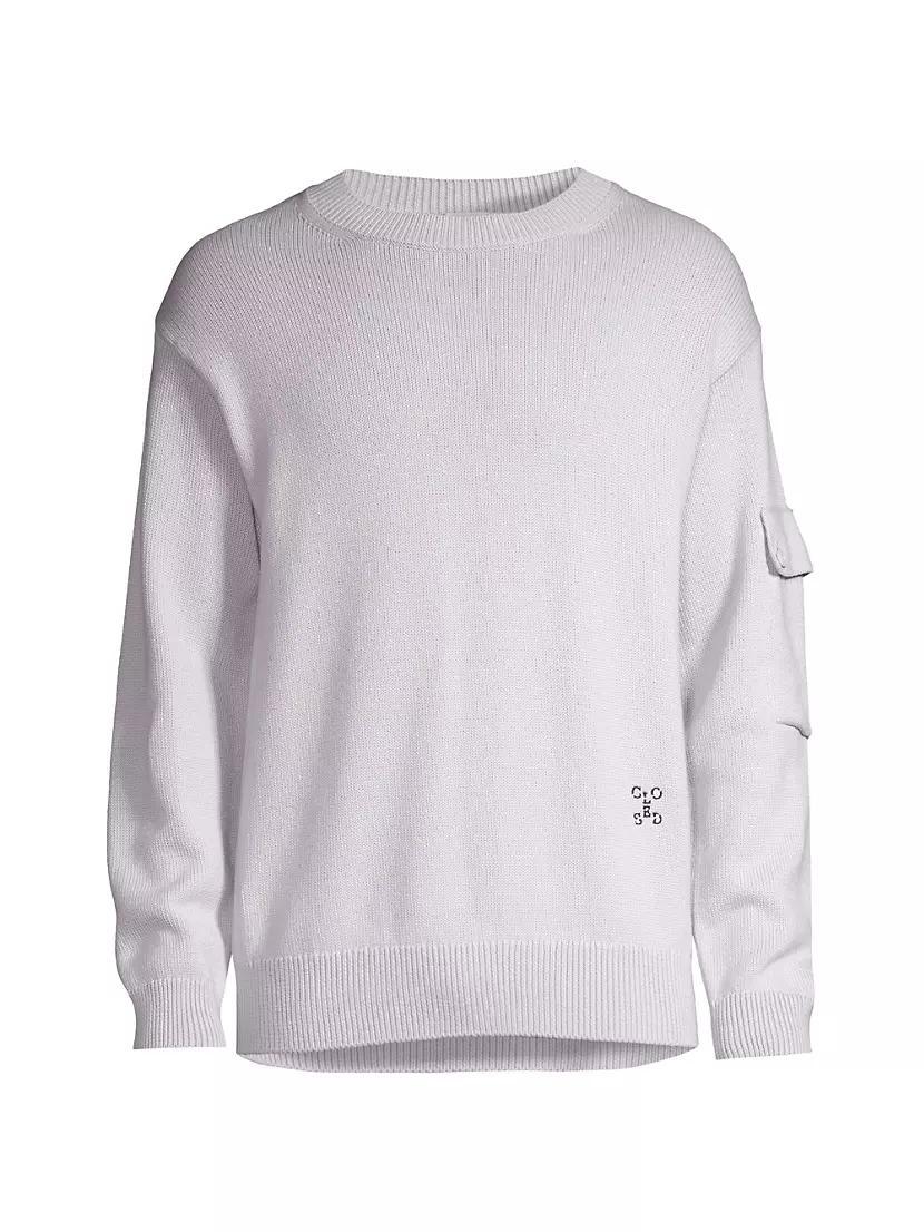 Wool & Cotton-Blend Crewneck Sweater product image