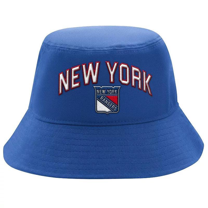 Starter Mens Blue New York Rangers Arch Logo Bucket Hat Product Image