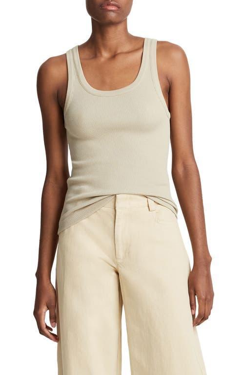 Scoop-Neck Ribbed Tank Top Product Image