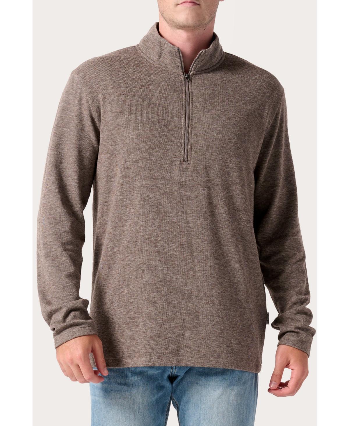 Horizon Mens Long Sleeve Half Zip Pullover Sweater Product Image