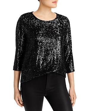 Womens Sequined Easy Knit Tunic Product Image