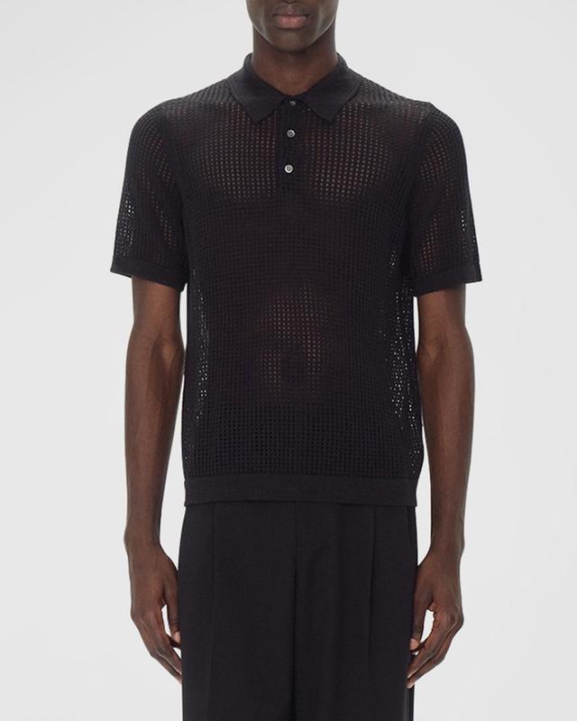 Mens Jeremiah Short-Sleeve Mesh Polo Shirt Product Image