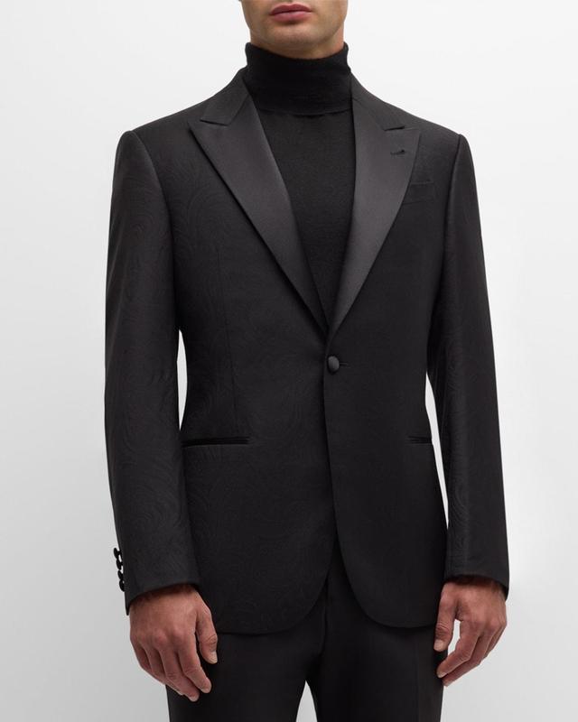 Men's Tonal Swirl Jacquard Dinner Jacket Product Image