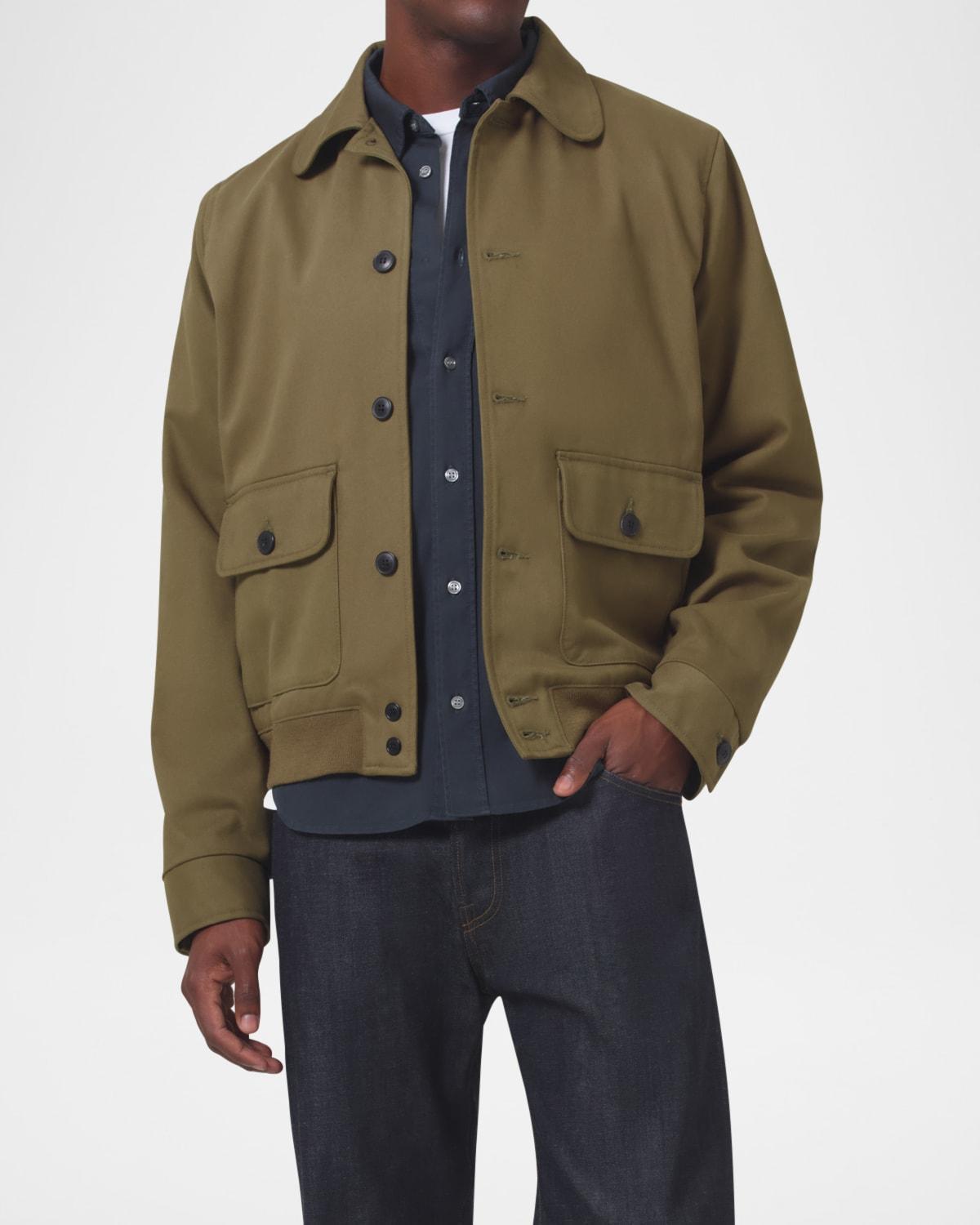 Men's Heavy Twill Utility Jacket Product Image