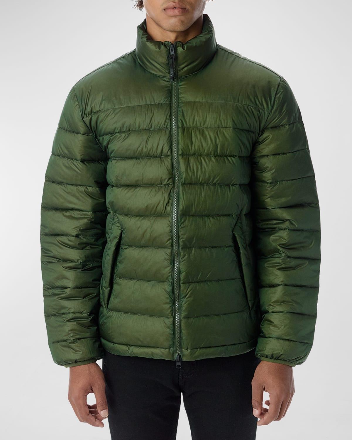 Mens Packable Funnel-Neck Puffer Jacket Product Image