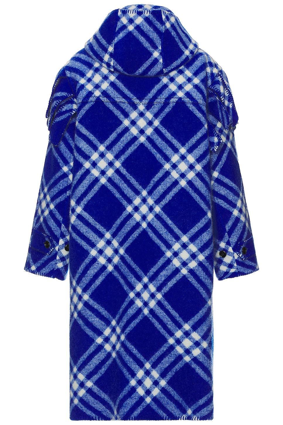 Burberry Check Overcoat Blue. (also in ). Product Image