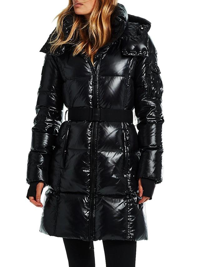 Womens Noho Quilted Hooded Coat Product Image