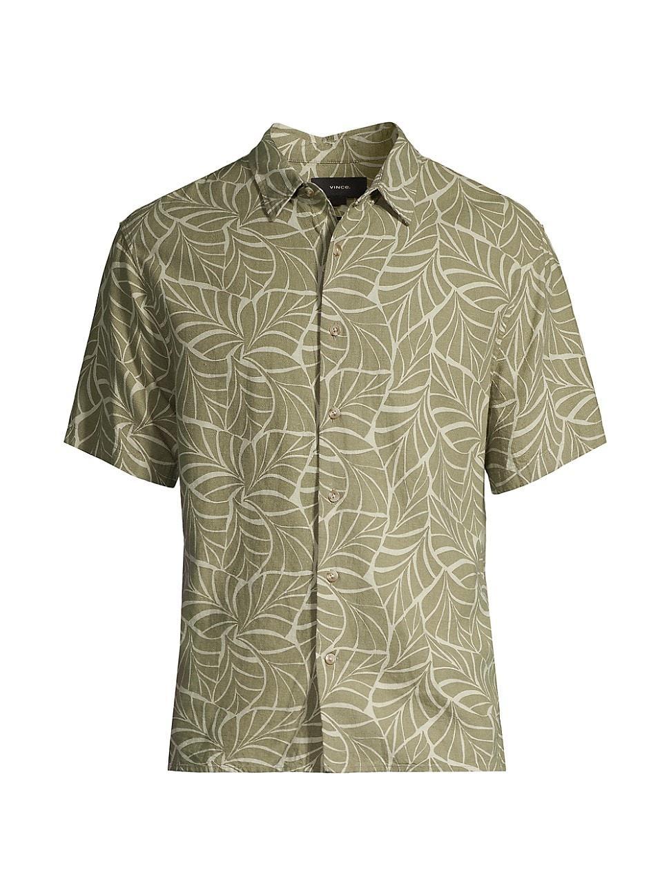 Mens Knotted Leaves Sport Shirt Product Image