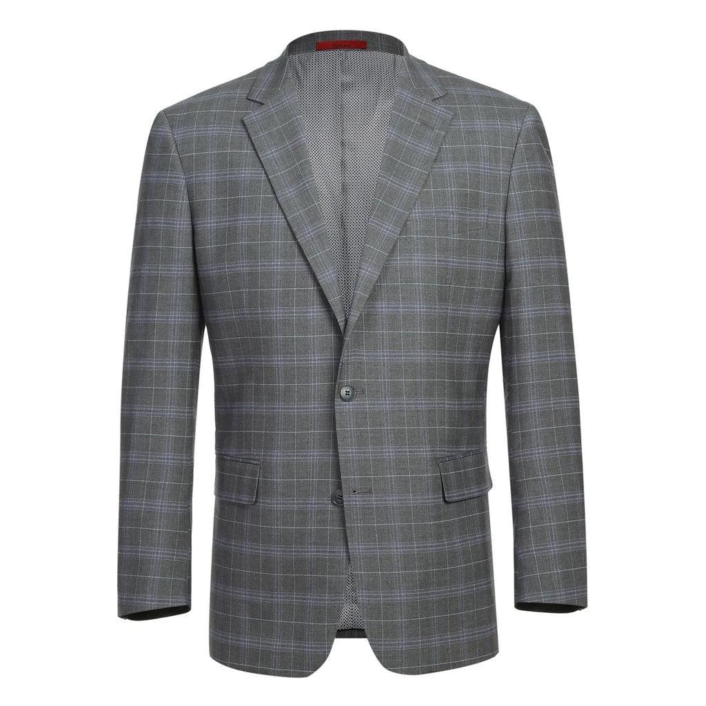 Regular Fit 2 Piece Suit Gray Check Product Image