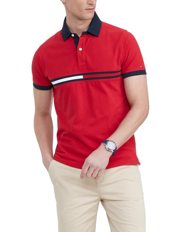 Tommy Hilfiger Mens Big & Tall Tanner Short Sleeve Polo Shirt Product Image