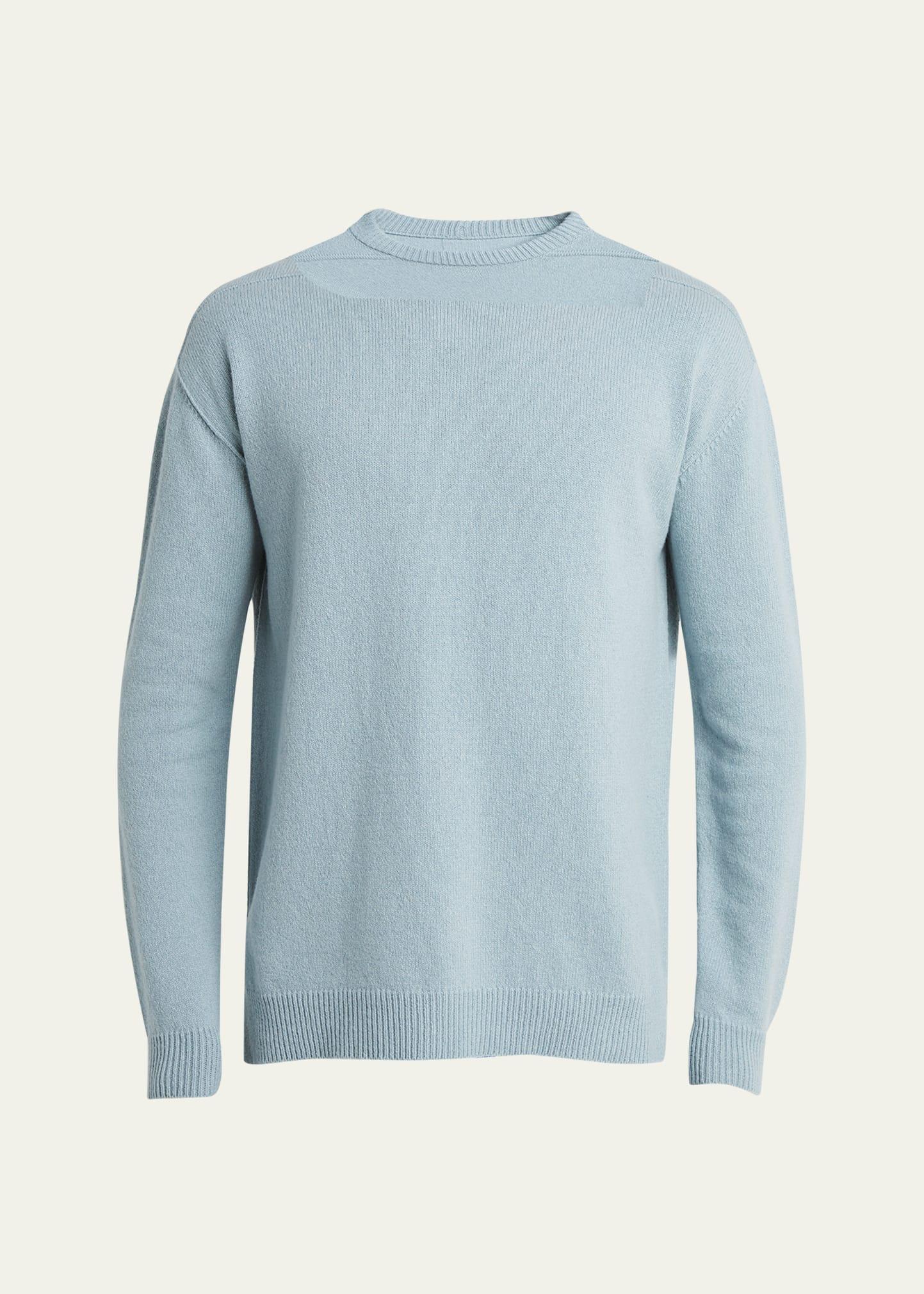 Mens Recycled Cashmere Crew Sweater Product Image