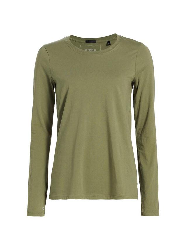 Womens Jersey Cotton Long-Sleeve T-Shirt Product Image