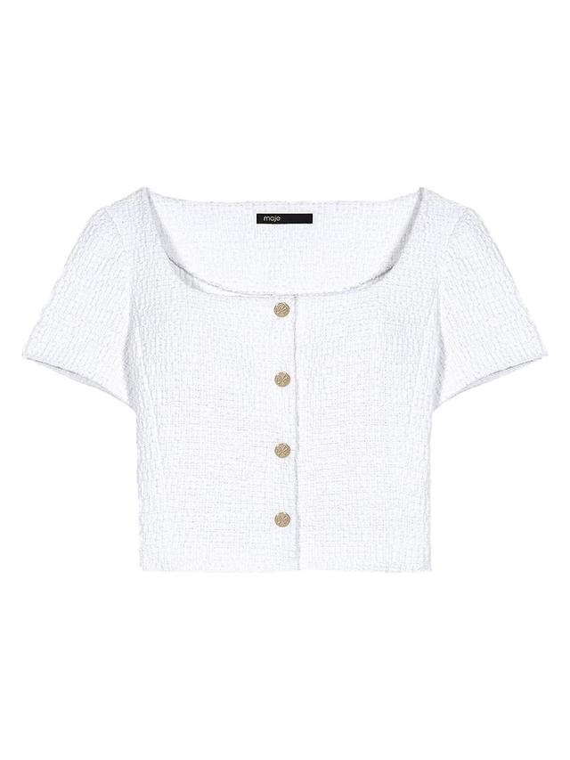 Womens Tweed Top Product Image