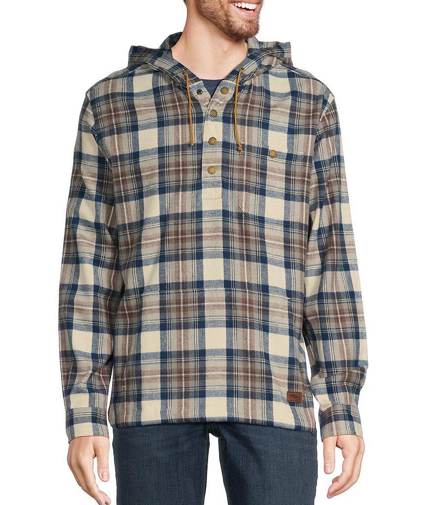 L.L.Bean Scotch Flannel Anorak Plaid Hoodie Product Image