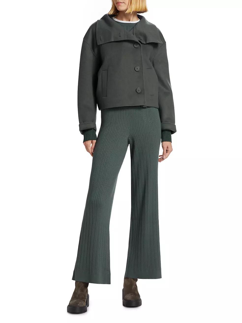 Zendaya Wool-Blend Crop Jacket Product Image