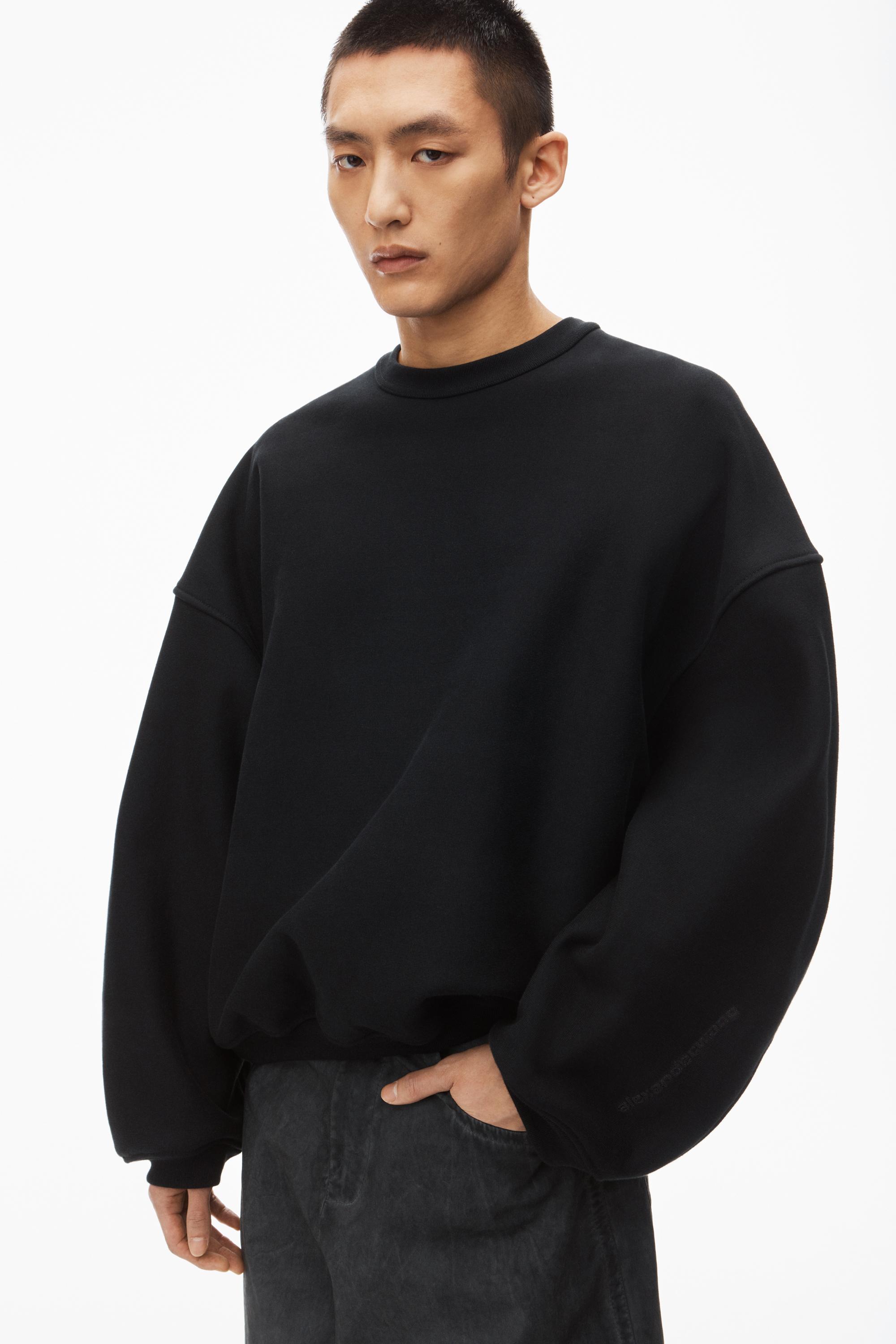 Logo Embroidered Oversized Sweatshirt In Cotton Product Image