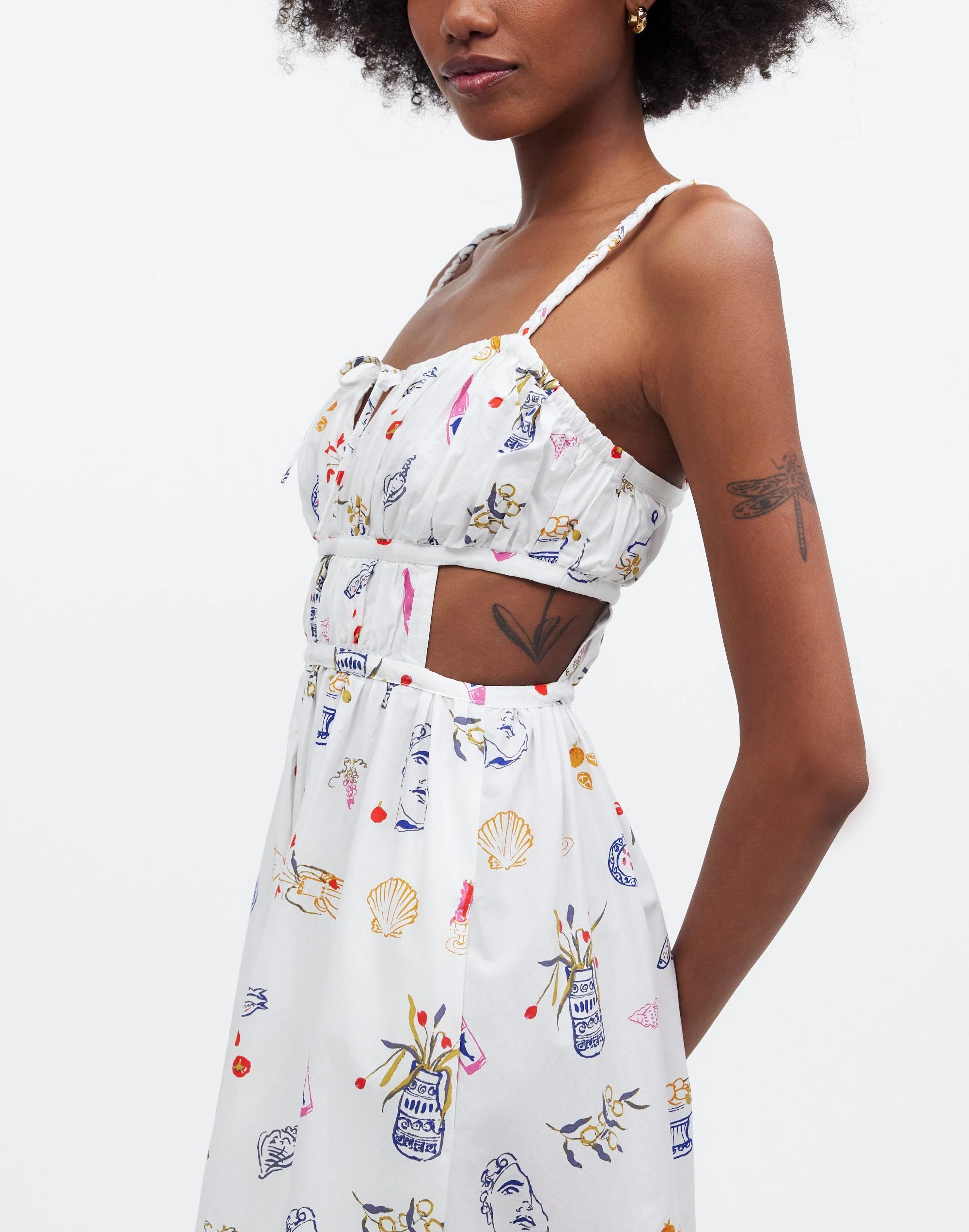 Madewell x Lisa Says Gah! Cutout Midi Dress Product Image