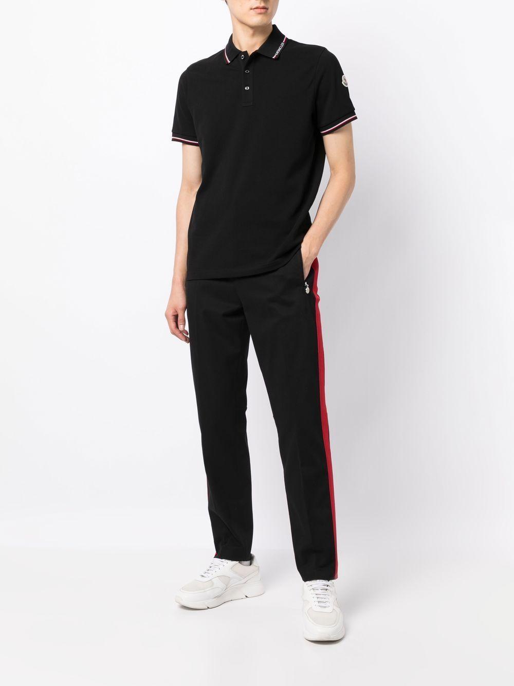 Side-stripe Tapered Trousers In Black Product Image