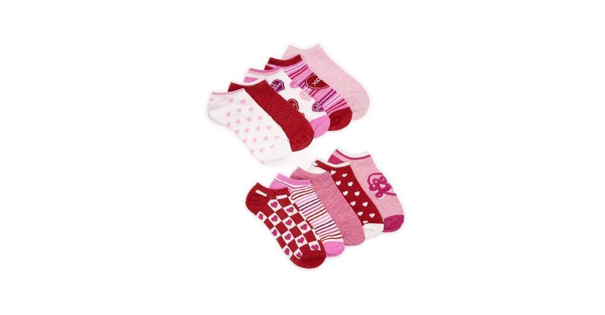 Womens 10-pk. MUK LUKS Valentines Day Socks Product Image