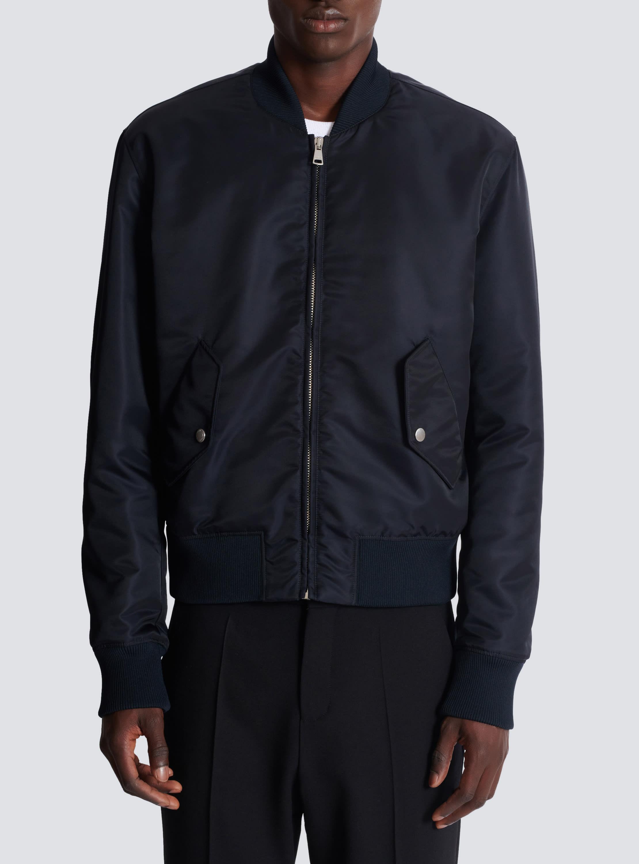 Bomber jacket with embroidery on the back Product Image