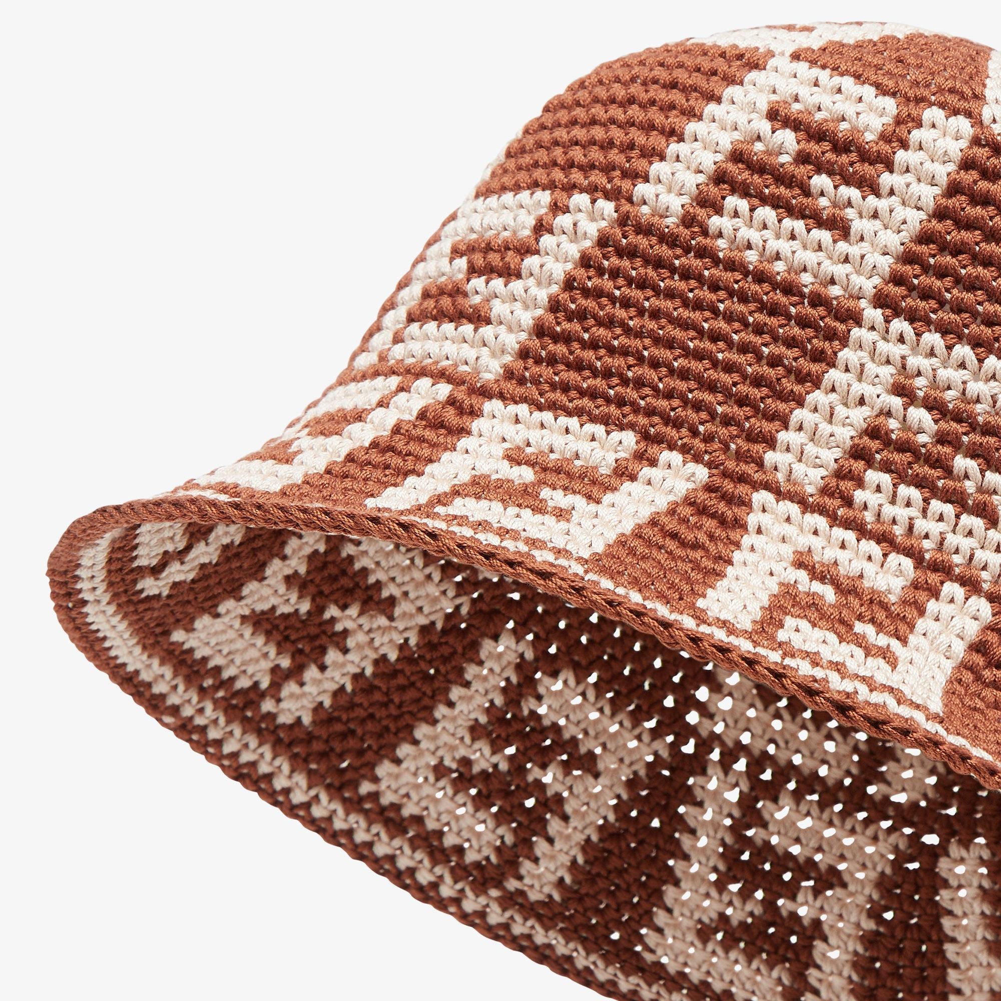 HatBrown cotton cloche hat Product Image