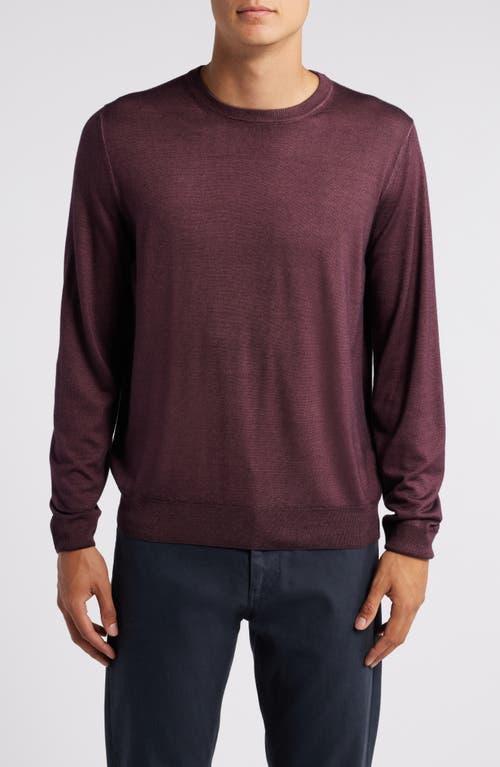 CANALI Wool-silk Sweater In Red Product Image