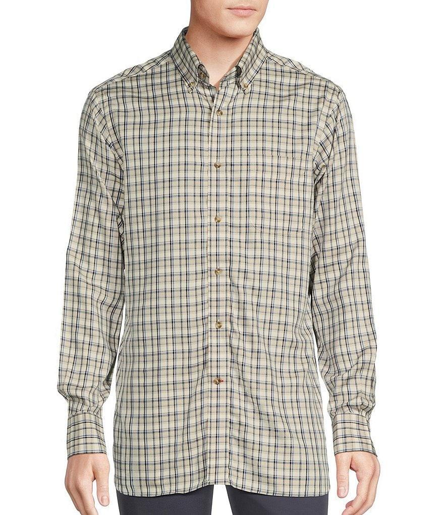 Cremieux Blue Label Plaid Rayon Twill Long-Sleeve Woven Shirt Product Image