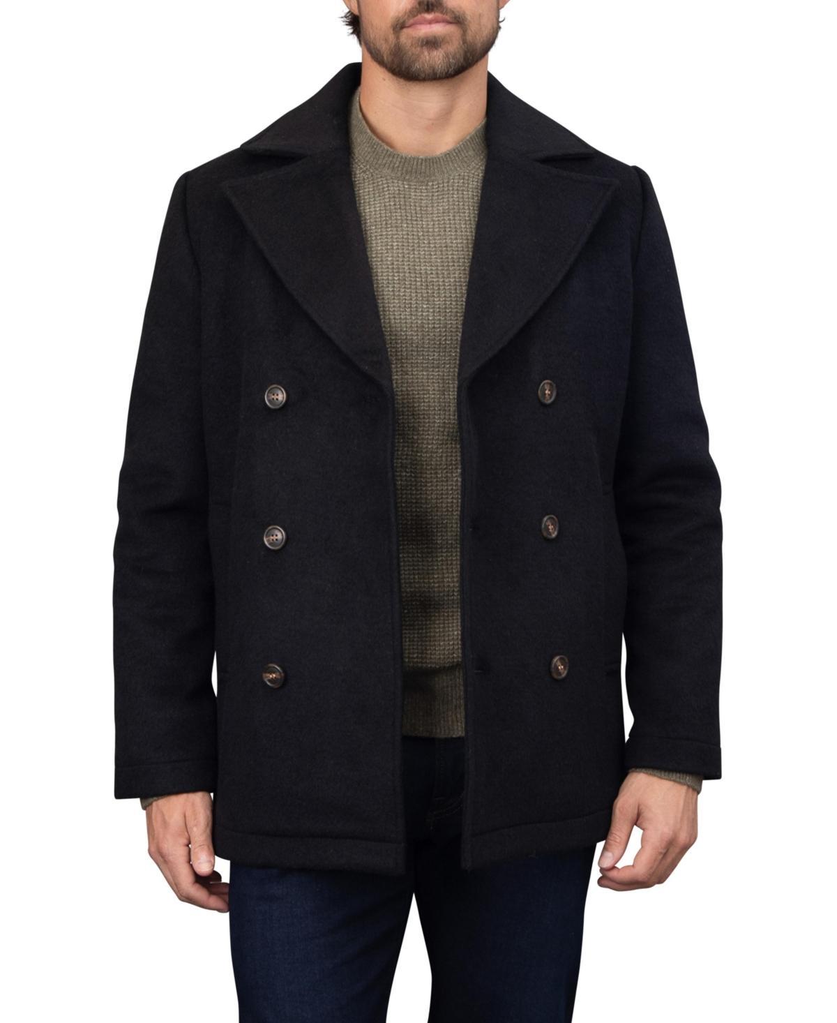 Bagatelle Homme Mens Wool Blend Double-Breasted Peacoat Product Image