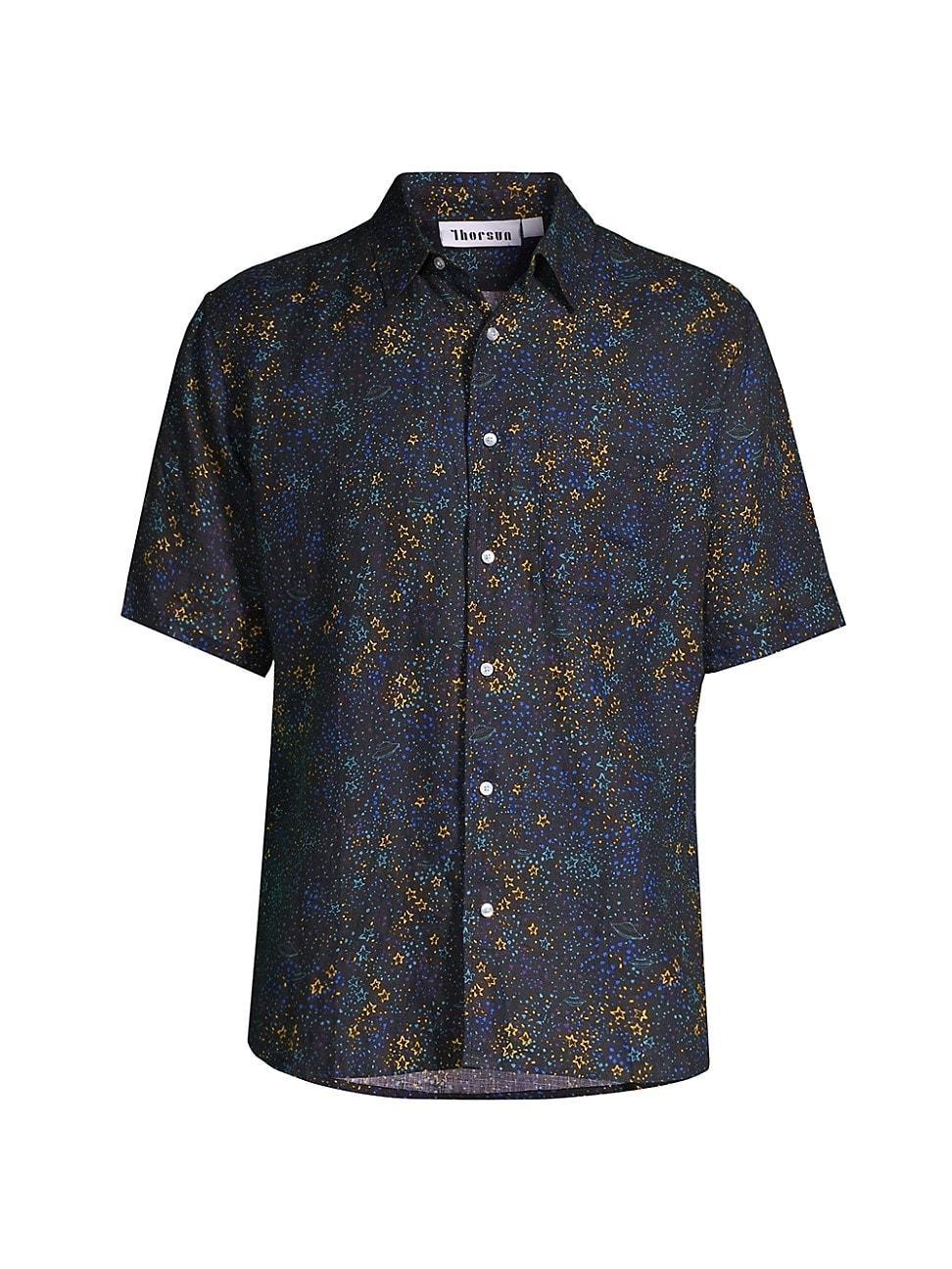 Mens Galaxy Short-Sleeve Shirt Product Image