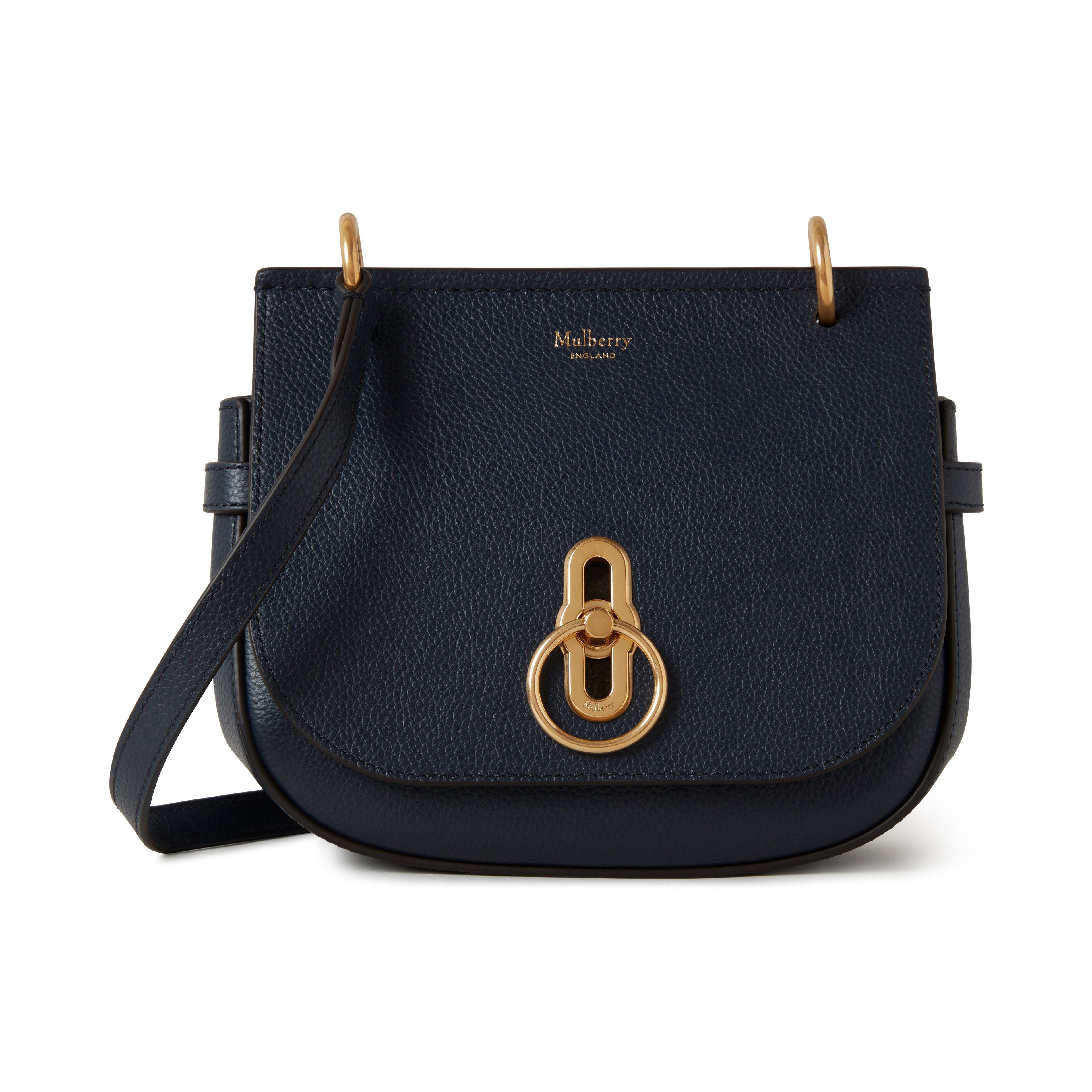 MULBERRY Small Leather Amberley Cross-body Bag In Night Sky Product Image