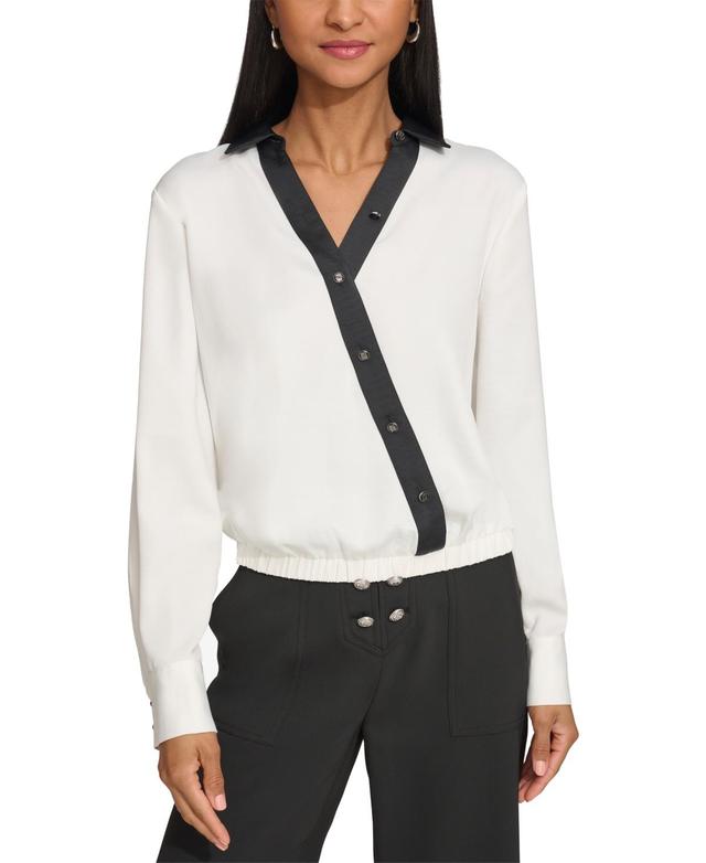 Women's Faux-Wrap Top Product Image