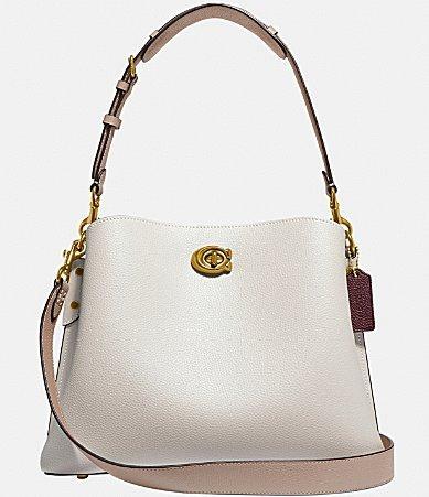 COACH Willow Colorblock Leather Shoulder Bag Product Image