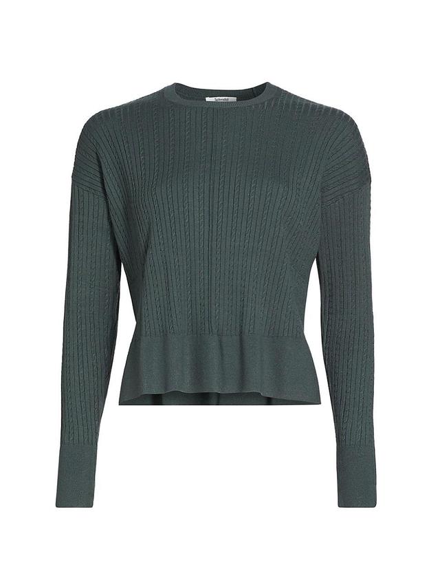 Womens Veronica Cable-Knit Sweater Product Image