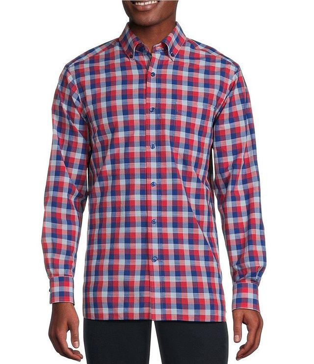 Cremieux Blue Label Checked Pattern Poplin Long Sleeve Woven Shirt Product Image