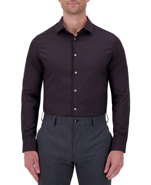 C Lab Mens Slim-Fit Tonal-Print Dress Shirt Product Image