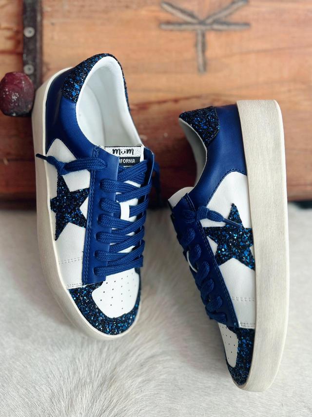 Navy Candace Star Sneakers Product Image