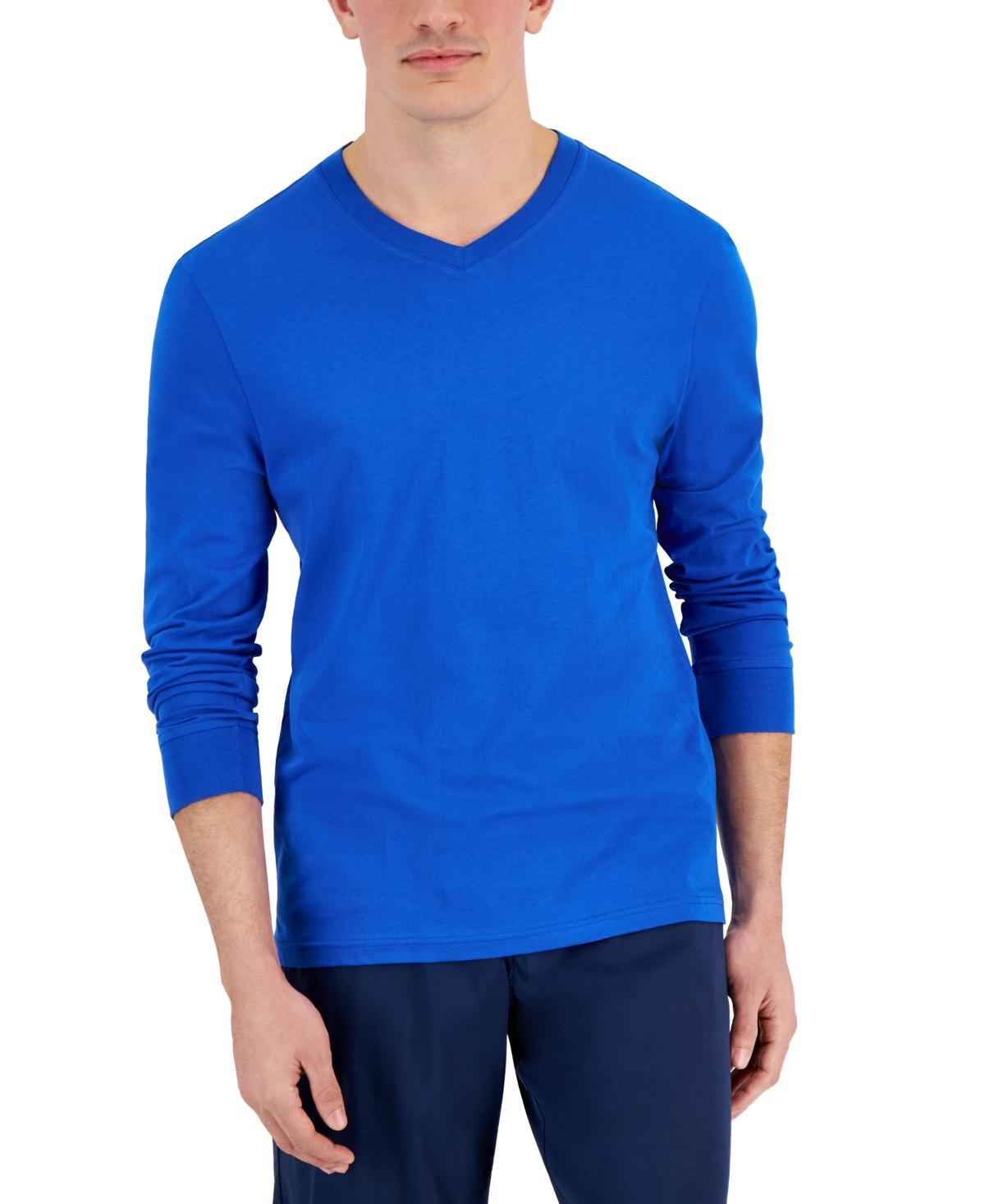 Club Room Mens V-Neck Long Sleeve T-Shirt, Created for Macys Product Image