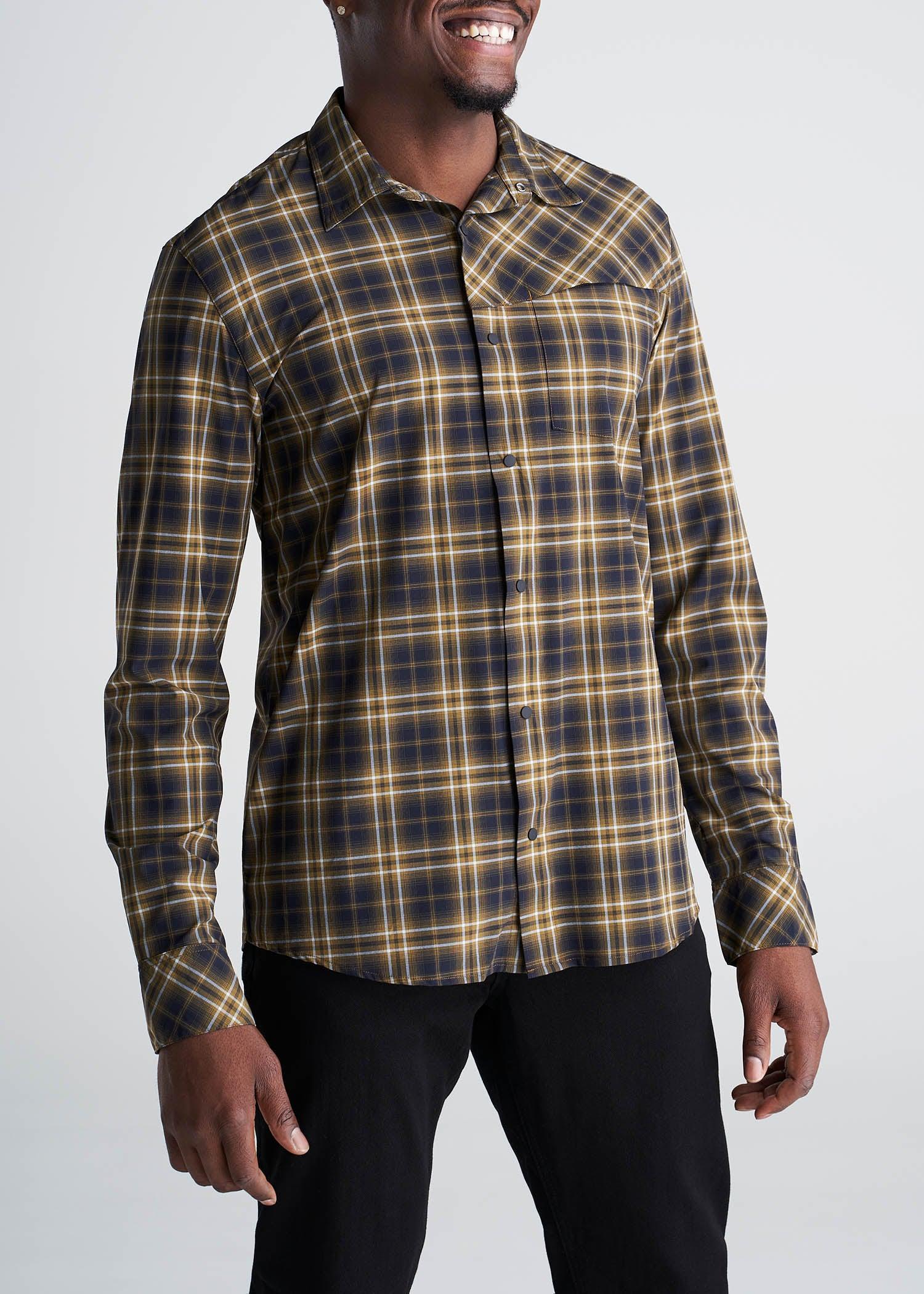 Tall Men's Ultra Lightweight Snap-Front Shirt in Cedarwood Product Image