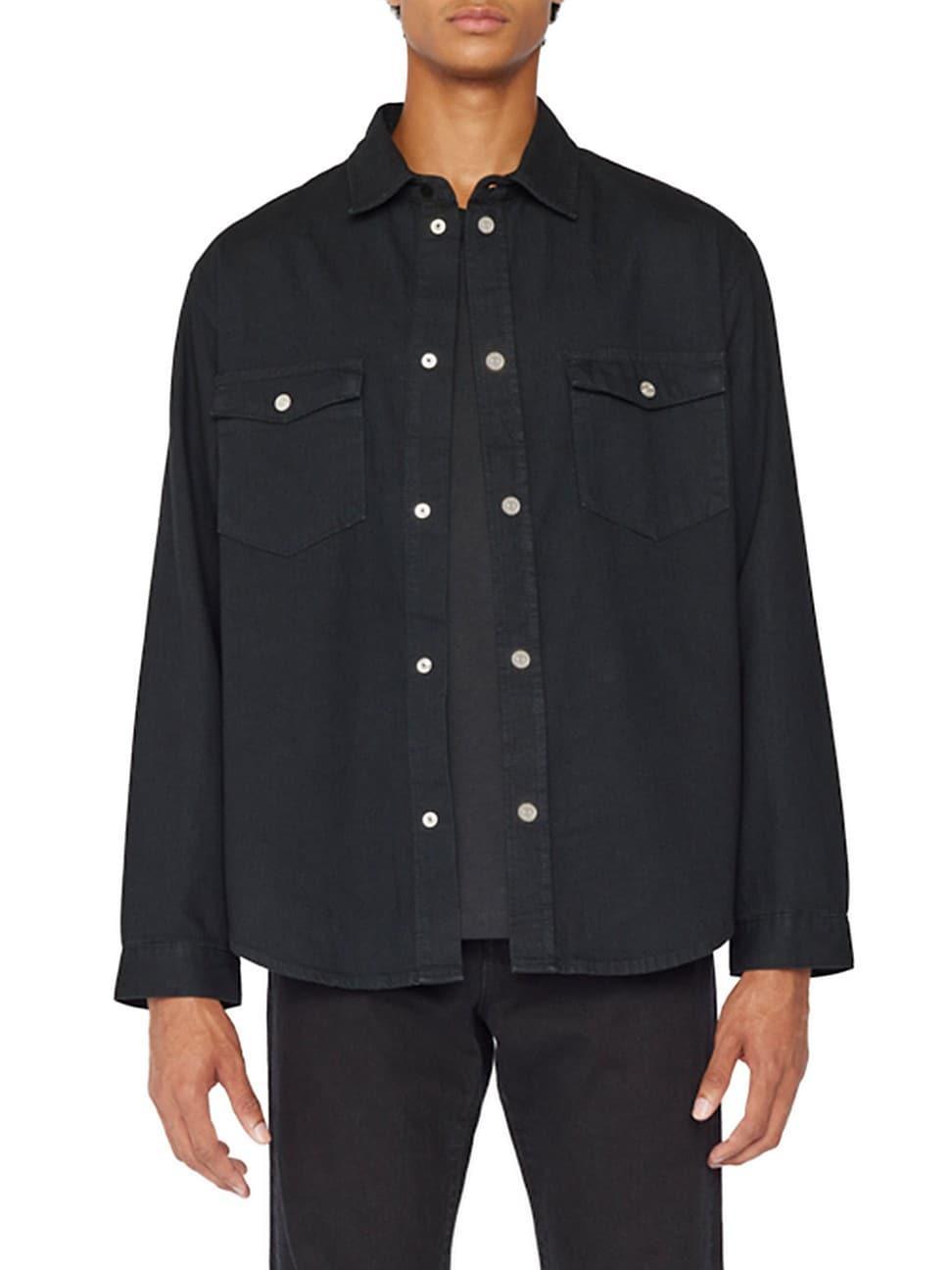 Mens Fashion Denim Shirt Product Image