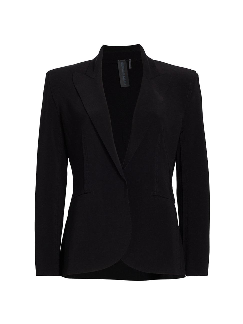 Womens Formfitting Single-Breasted Jacket Product Image