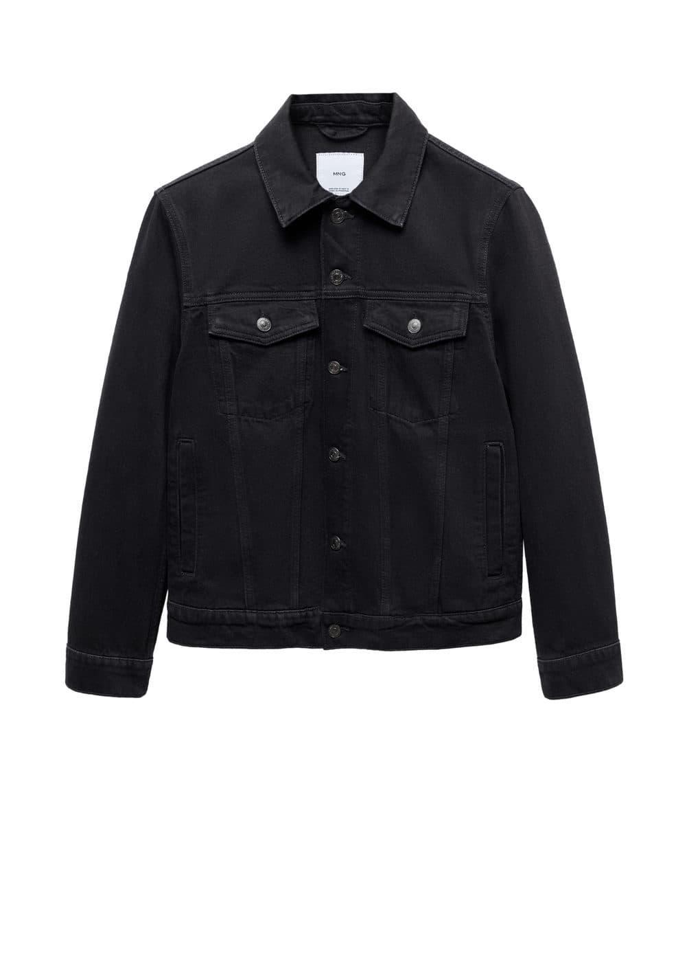 Mango Mens Pocketed Denim Jacket Product Image