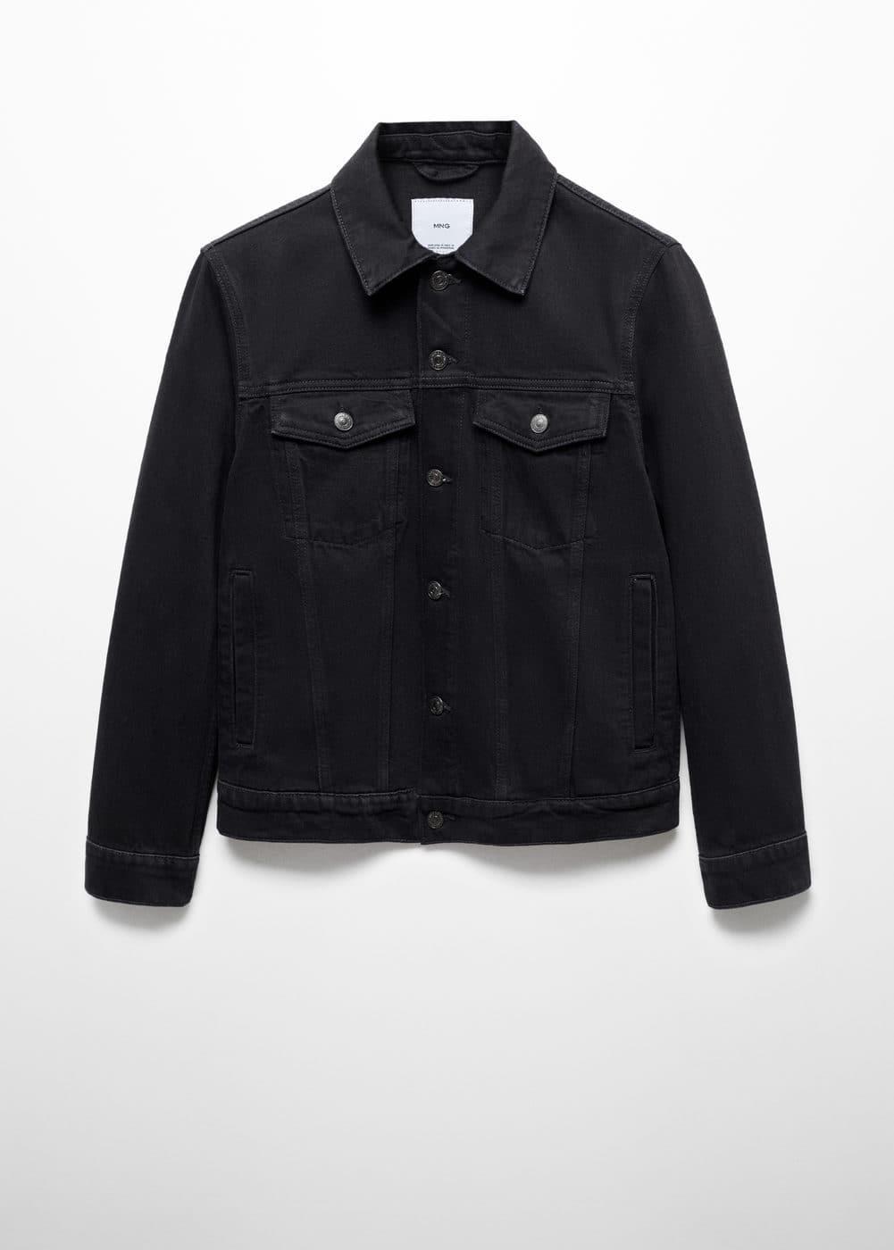 MANGO MAN - Basic denim jacket black denimMen Product Image