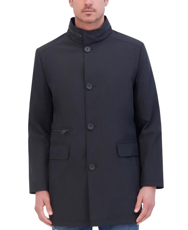 Kenneth Cole Mens Soft-Shell Stand-Collar Rain Jacket Product Image