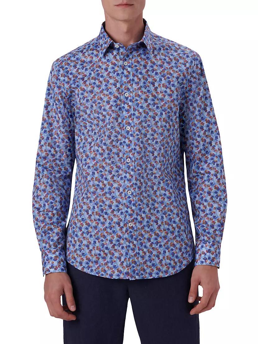 Stretch-Cotton Printed Shirt Product Image