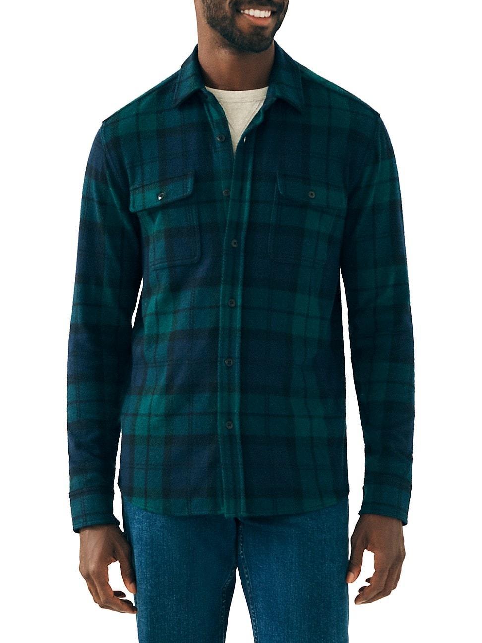 Mens Legend Plaid Flannel Button-Front Shirt Product Image