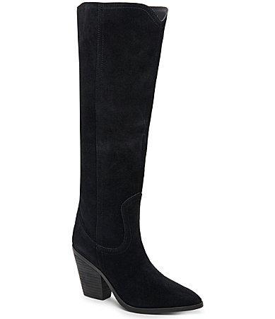 Blondo Wrangle Waterproof Suede Tall Western Inspired Boots Product Image