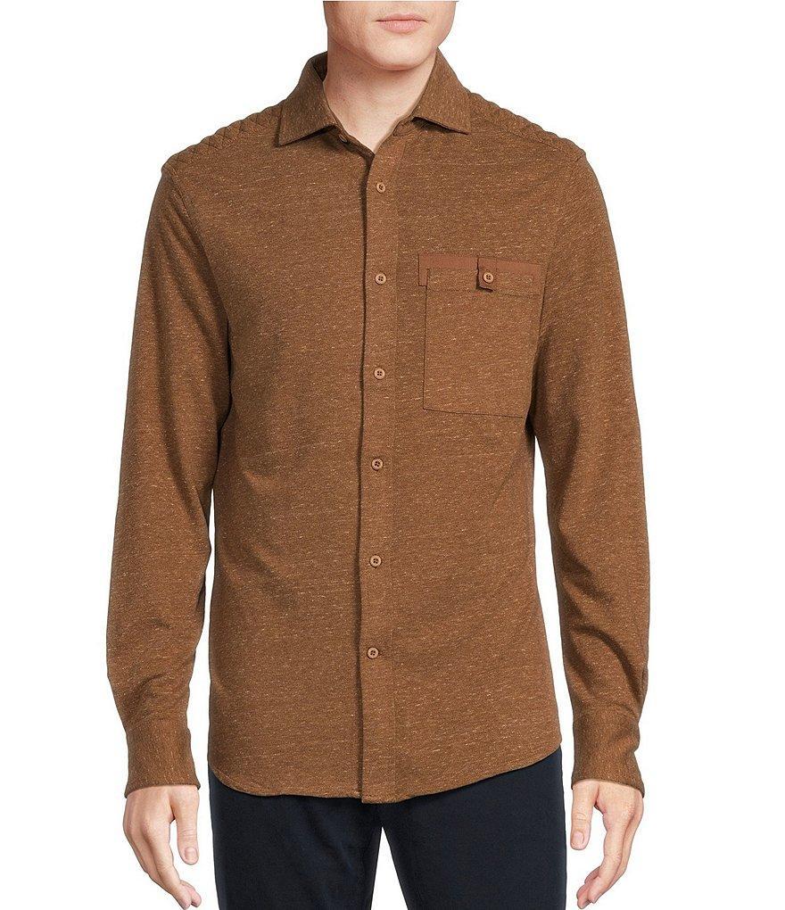 Cremieux Blue Label The Gamekeeper Collection Long Sleeve Jersey Coatfront Shirt Product Image